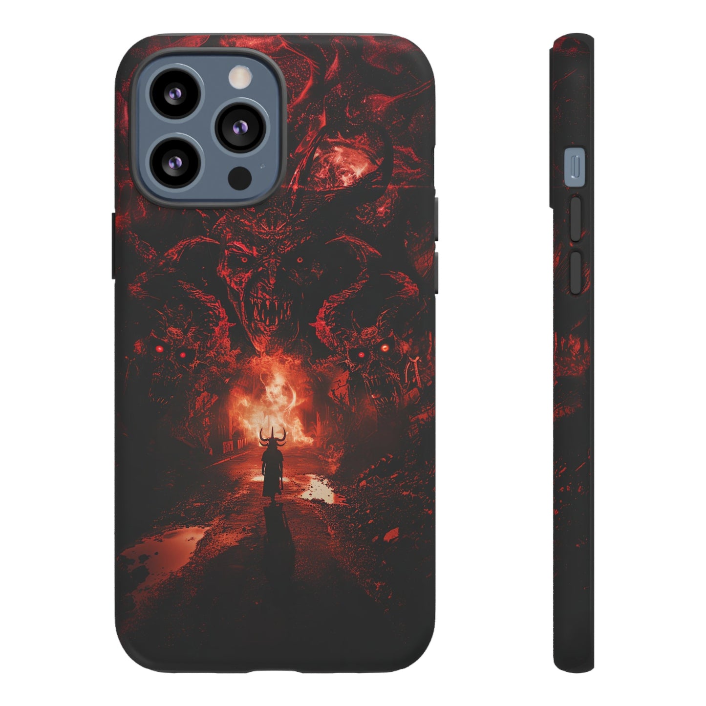 The Road to Hell Phone Case – Gothic Demon and Devil Design for iPhone, Samsung Galaxy, and Google Pixel Devices