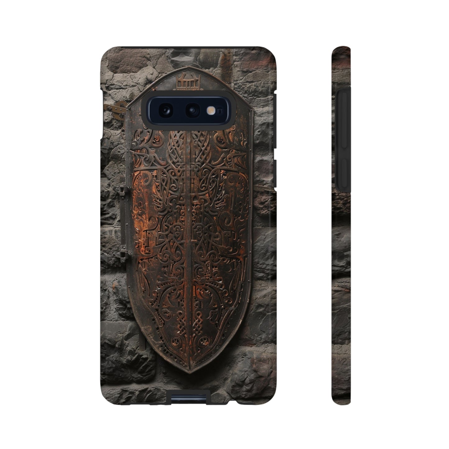 Medieval Shield Phone Case - Ornate Ancient Armor Design for iPhone and Samsung Galaxy Devices