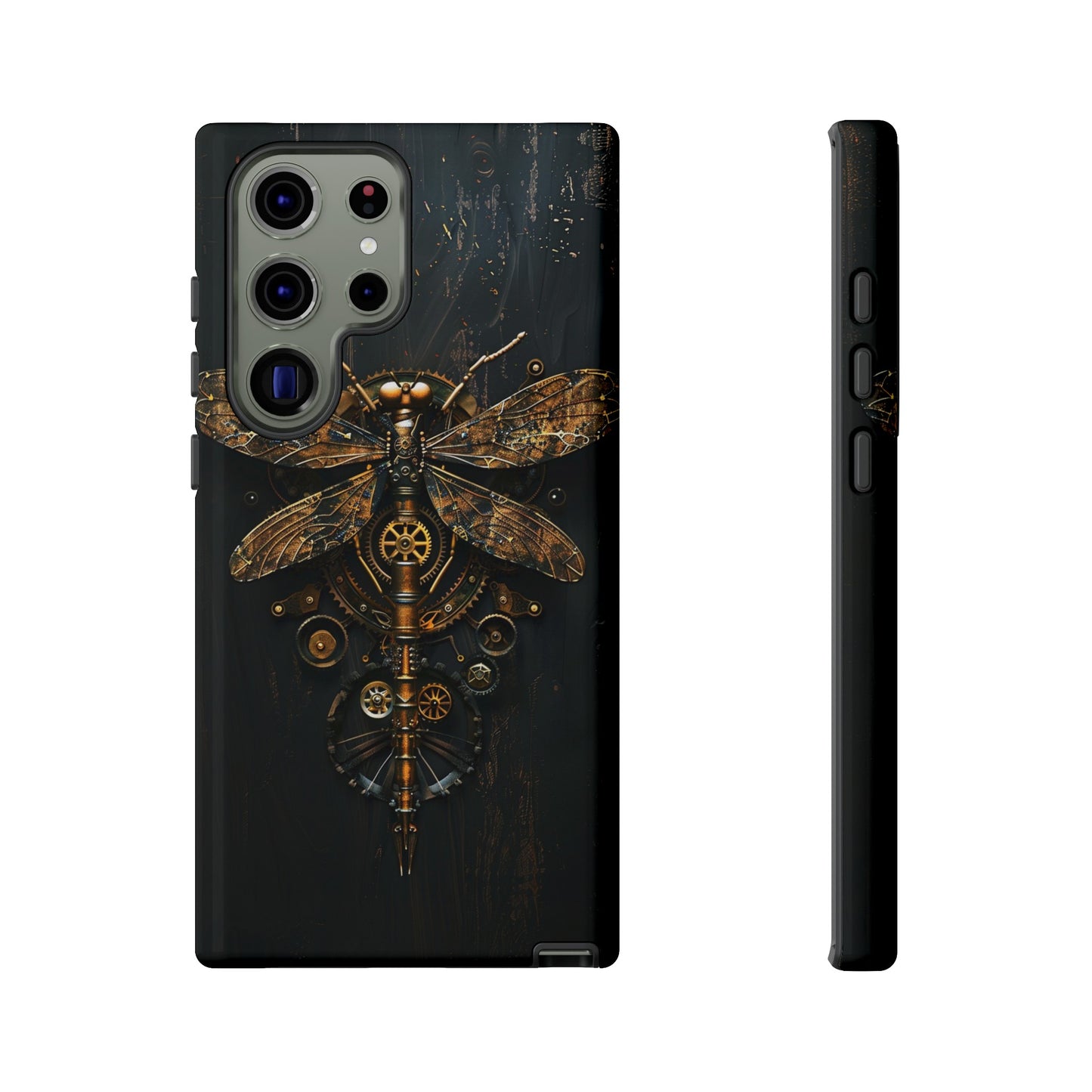 Steampunk Dragonfly Phone Case - Intricate Gear Design for iPhone, Samsung Galaxy, Google Pixel Devices