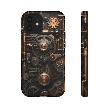 Steampunk Machine Phone Case – Victorian Gears Design for iPhone, Samsung Galaxy, and Google Pixel Devices