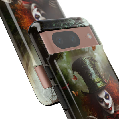 Mad Hatter Gothic Fantasy Phone Case - Dark Wonderland Design for iPhone, Samsung Galaxy, and Google Pixel Devices