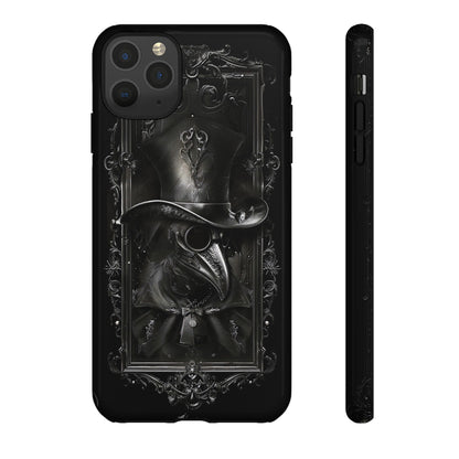 Gothic Plague Doctor Phone Case - Mysterious and Dark Design for iPhone, Samsung Galaxy, and Google Pixel Devices