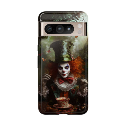 Mad Hatter Gothic Fantasy Phone Case - Dark Wonderland Design for iPhone, Samsung Galaxy, and Google Pixel Devices