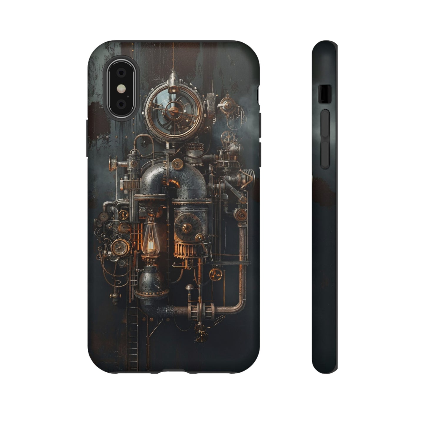 Steampunk Machine #2 Phone Case - Intricate Industrial Design for iPhone, Samsung Galaxy, Google Pixel Devices, Victorian Design Gears