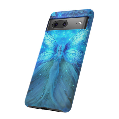 Blue Cosmic Fairy Phone Case – Enchanting Fae Design for iPhone, Samsung Galaxy, and Google Pixel Devices