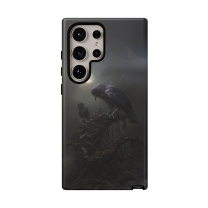 Gothic Raven Phone Case - Dark Crow Art for iPhone, Samsung Galaxy, and Google Pixel Devices