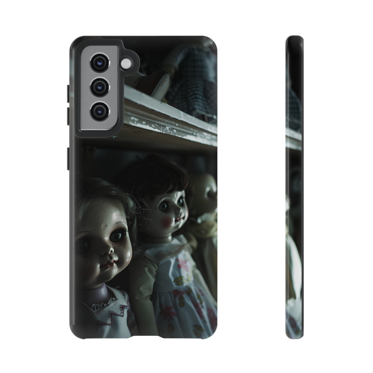 Creepy Dolls Phone Case – Eerie Vintage Doll Design for iPhone, Samsung Galaxy, and Google Pixel Devices