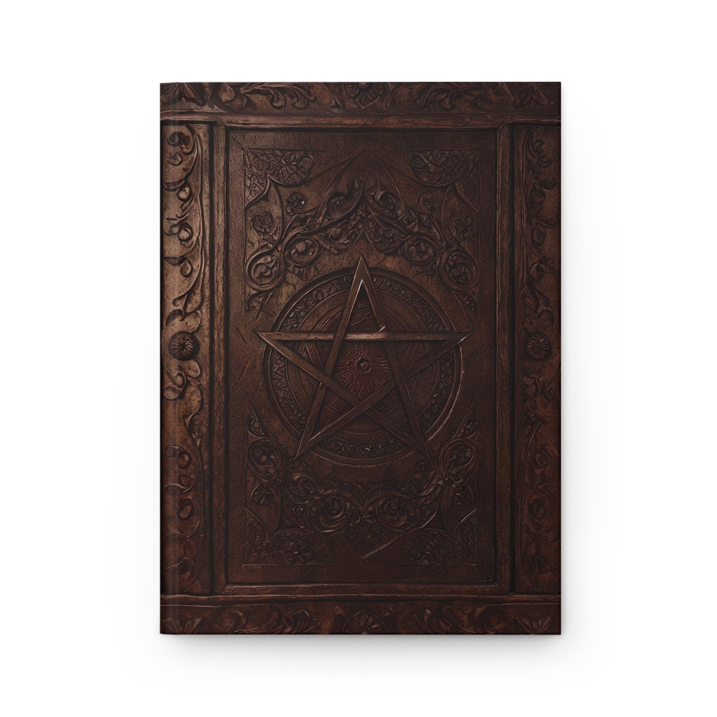 Pentacle Grimoire Hardcover Notebook – Mystical Journal for Witchcraft, Occult Magic, and Creative Writing