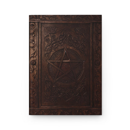 Pentacle Grimoire Hardcover Notebook – Mystical Journal for Witchcraft, Occult Magic, and Creative Writing