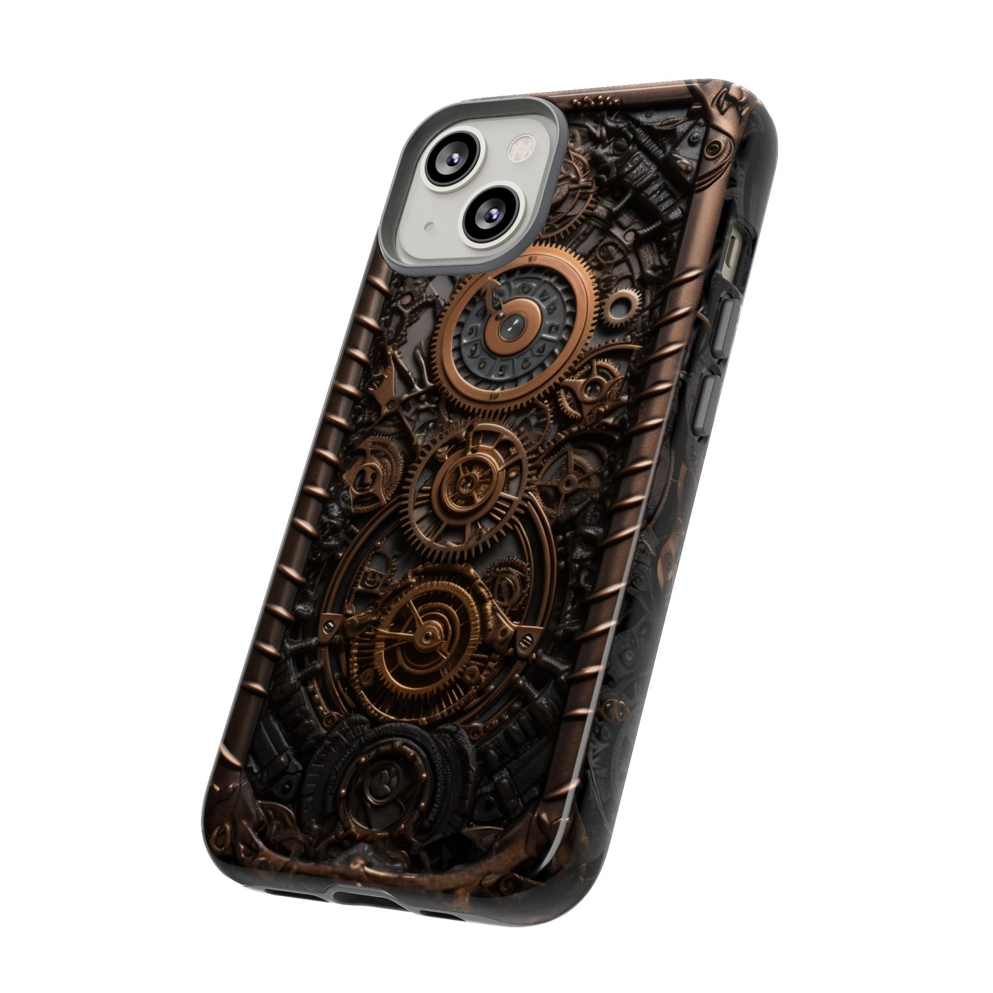 Gearworks 2 Phone Case – Steampunk Victorian Design with Gears and Clockwork for iPhone, Samsung Galaxy, and Google Pixel Devices