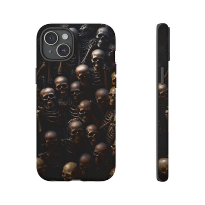 Skeletal Grave Phone Case – Halloween Horror Skeleton Design for iPhone, Samsung Galaxy, and Google Pixel Devices