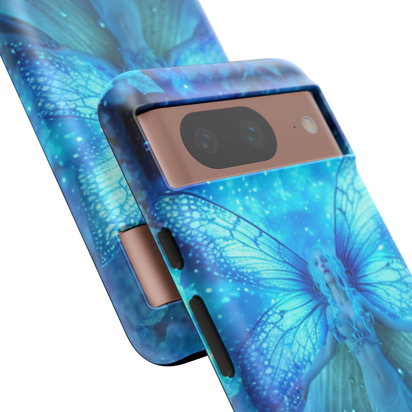 Blue Cosmic Fairy Phone Case – Enchanting Fae Design for iPhone, Samsung Galaxy, and Google Pixel Devices