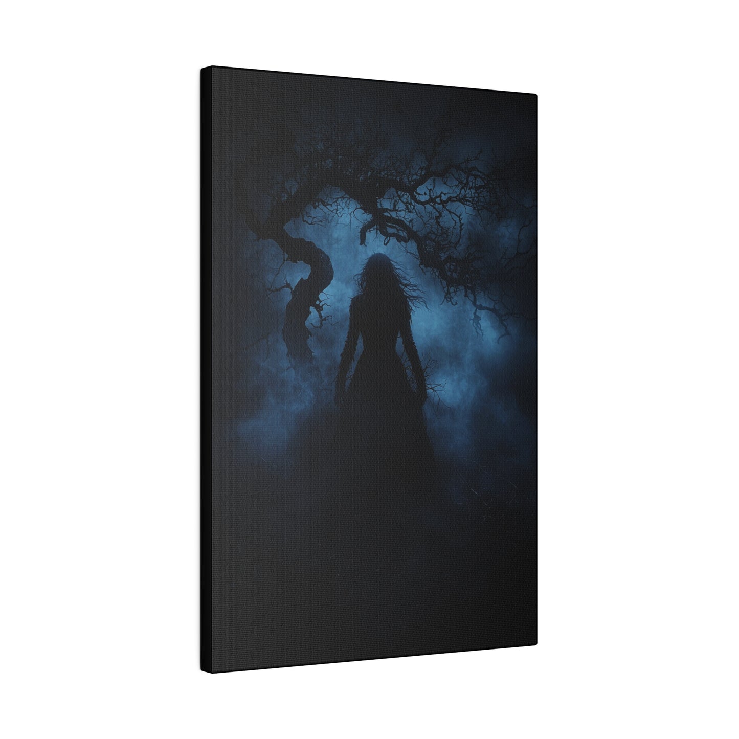 Haunting Silhouette - Dark Art Canvas Print - Mystical Gothic Home Decor