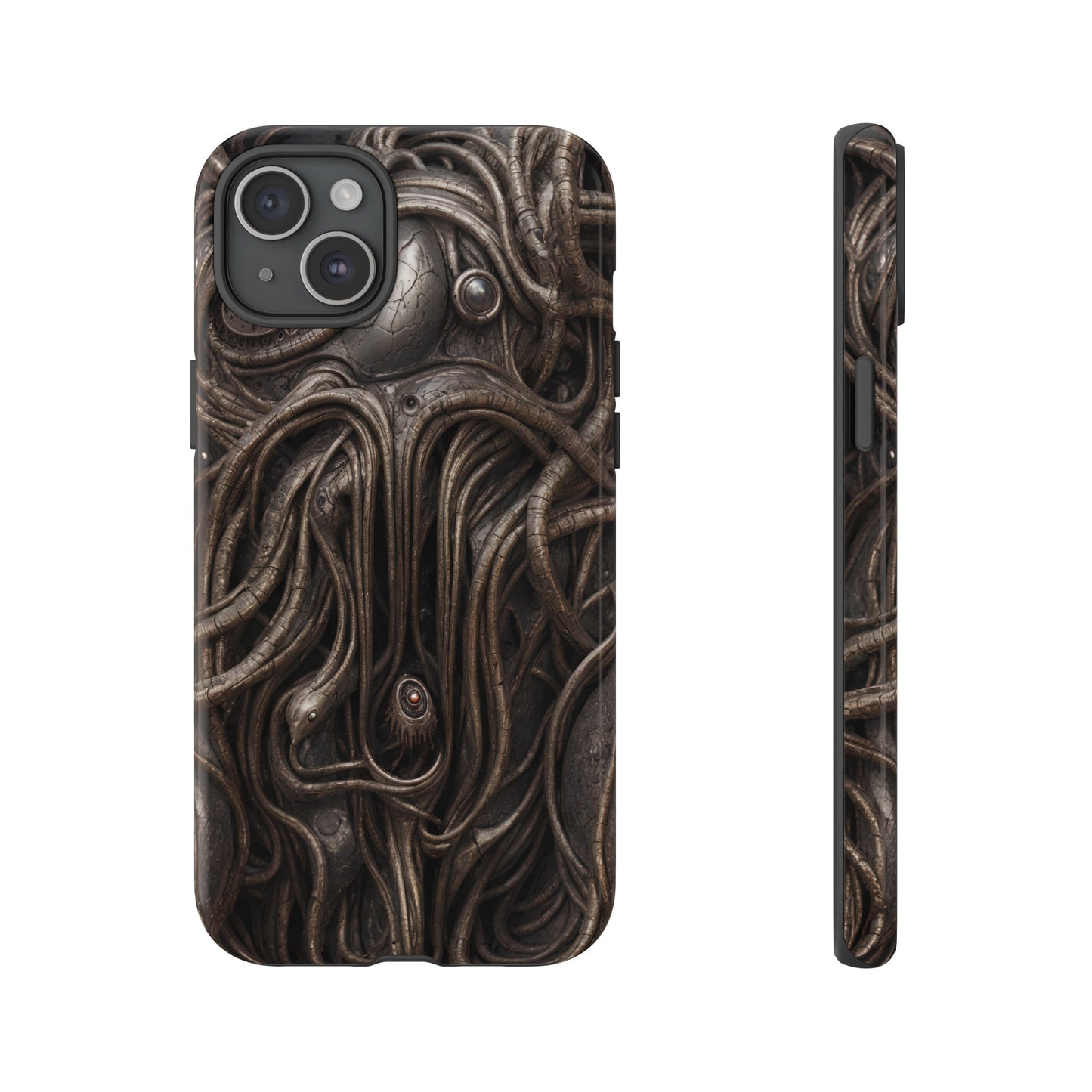 Biomechanical Horror 4 Phone Case – Futuristic Alien Design for iPhone, Samsung Galaxy, and Google Pixel Devices