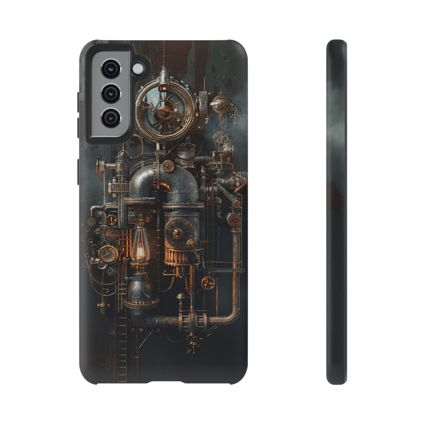 Steampunk Machine #2 Phone Case - Intricate Industrial Design for iPhone, Samsung Galaxy, Google Pixel Devices, Victorian Design Gears