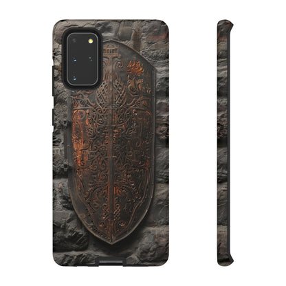 Medieval Shield Phone Case - Ornate Ancient Armor Design for iPhone and Samsung Galaxy Devices