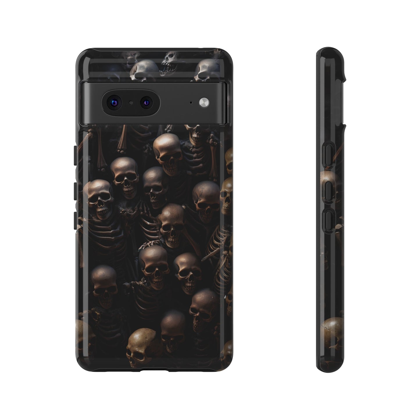 Skeletal Grave Phone Case – Halloween Horror Skeleton Design for iPhone, Samsung Galaxy, and Google Pixel Devices