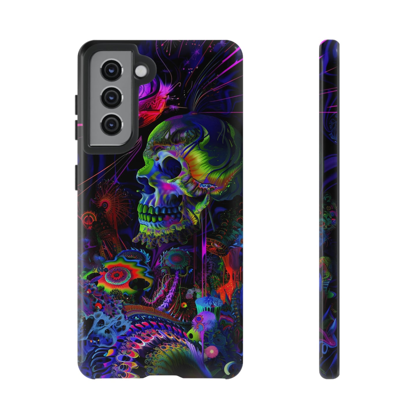 Psychedelic Skull Phone Case – Vibrant Pastel Design for iPhone, Samsung Galaxy, and Google Pixel Devices