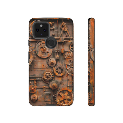 Rusted Steampunk Gearworks Phone Case for iPhone, Samsung Galaxy, and Google Pixel Devices