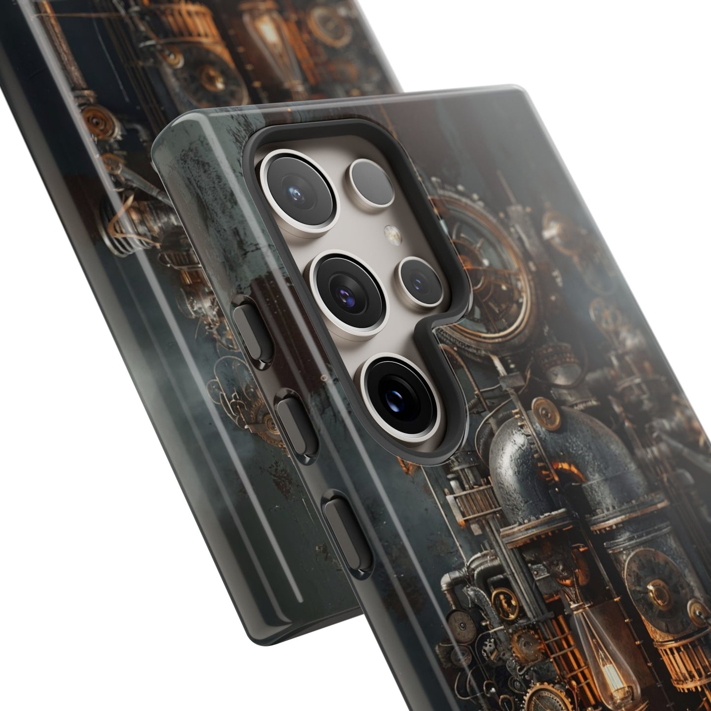 Steampunk Machine #2 Phone Case - Intricate Industrial Design for iPhone, Samsung Galaxy, Google Pixel Devices, Victorian Design Gears