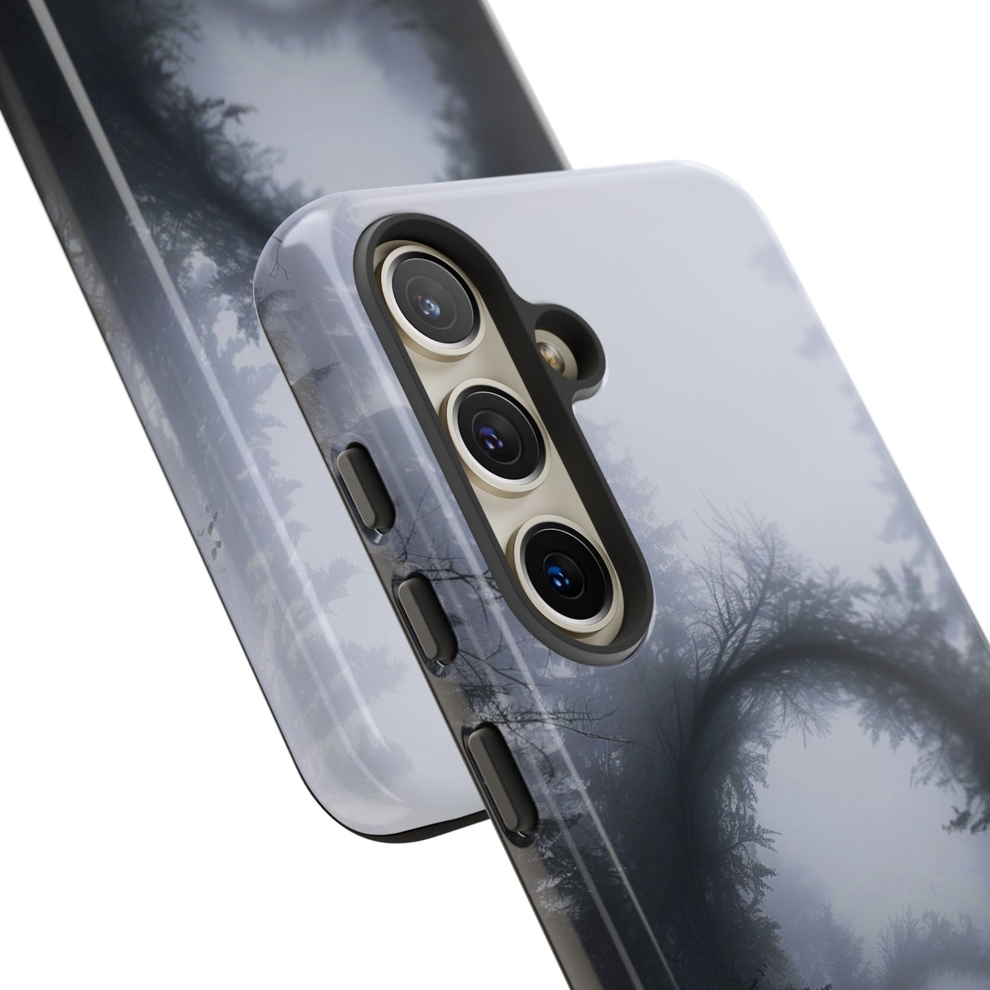 Mystical Forest Portal Phone Case - Atmospheric Foggy Path with Enchanted Tunnel For iPhone, Samsung Galaxy, and Google Pixel Devices.