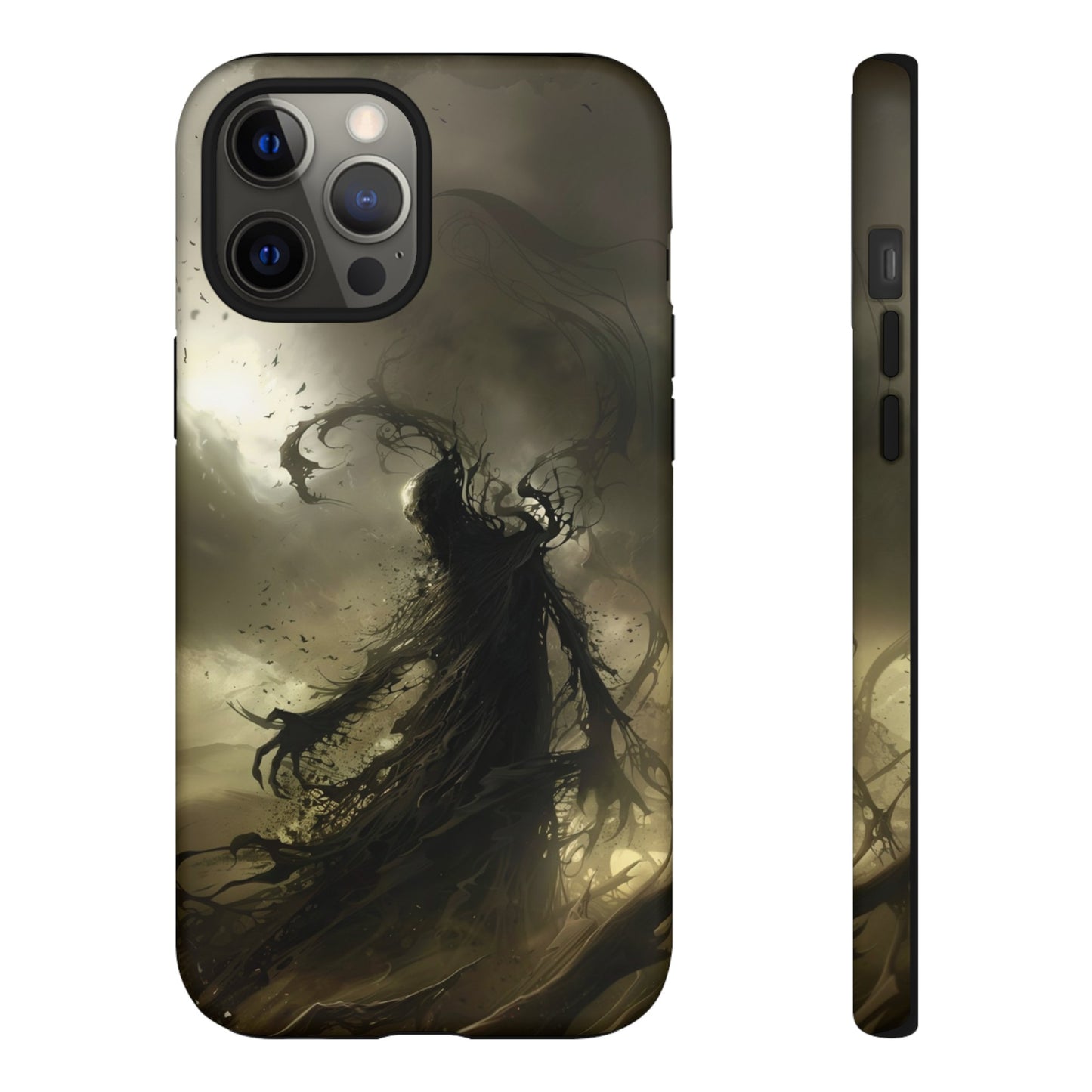 Dark Spirit Phone Case – Grim Reaper Haunting Design for iPhone, Samsung Galaxy, and Google Pixel Devices