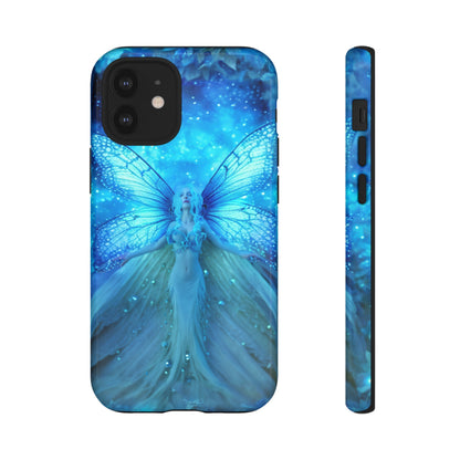 Blue Cosmic Fairy Phone Case – Enchanting Fae Design for iPhone, Samsung Galaxy, and Google Pixel Devices