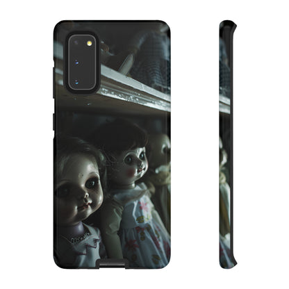 Creepy Dolls Phone Case – Eerie Vintage Doll Design for iPhone, Samsung Galaxy, and Google Pixel Devices