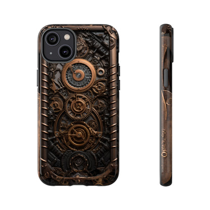 Gearworks 2 Phone Case – Steampunk Victorian Design with Gears and Clockwork for iPhone, Samsung Galaxy, and Google Pixel Devices