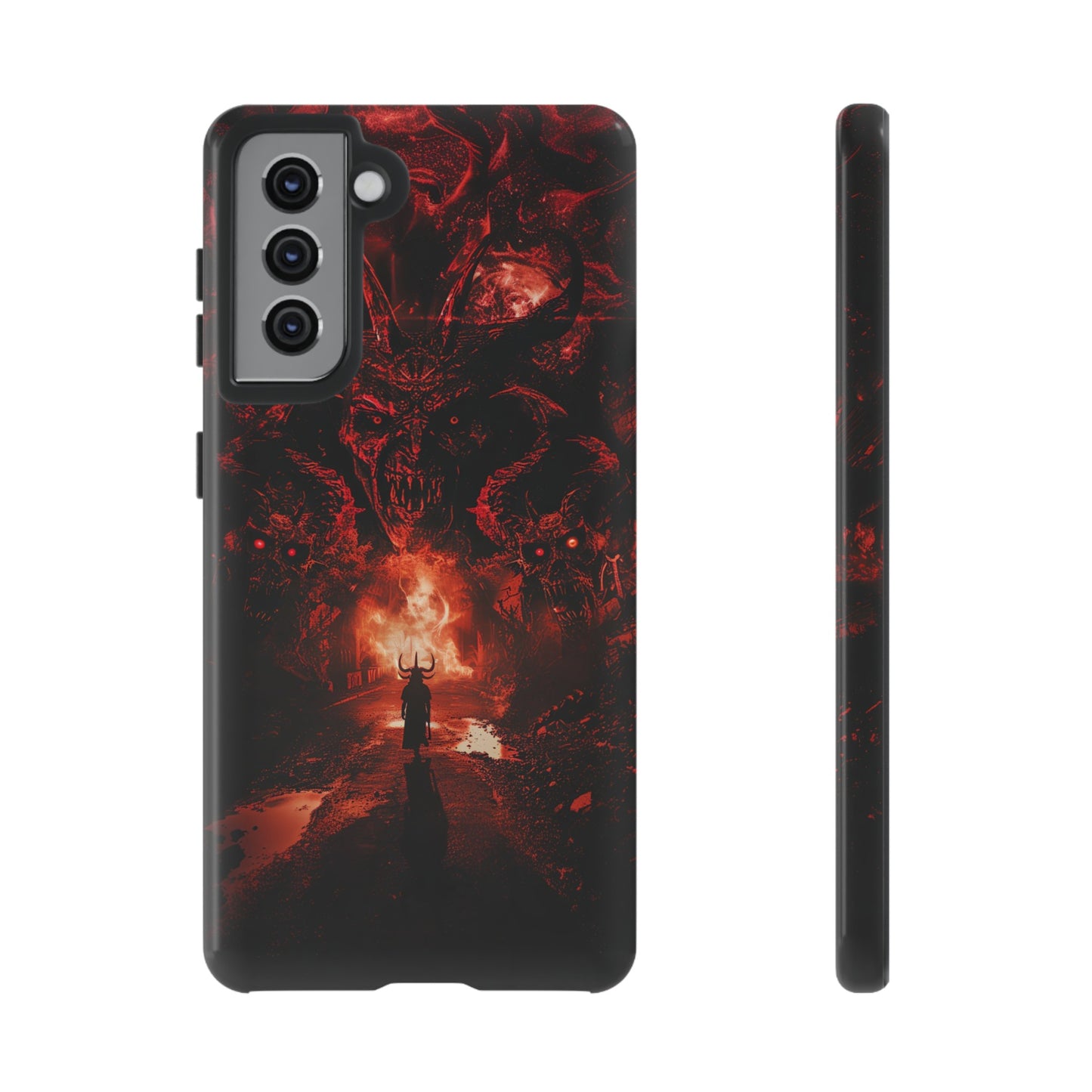 The Road to Hell Phone Case – Gothic Demon and Devil Design for iPhone, Samsung Galaxy, and Google Pixel Devices