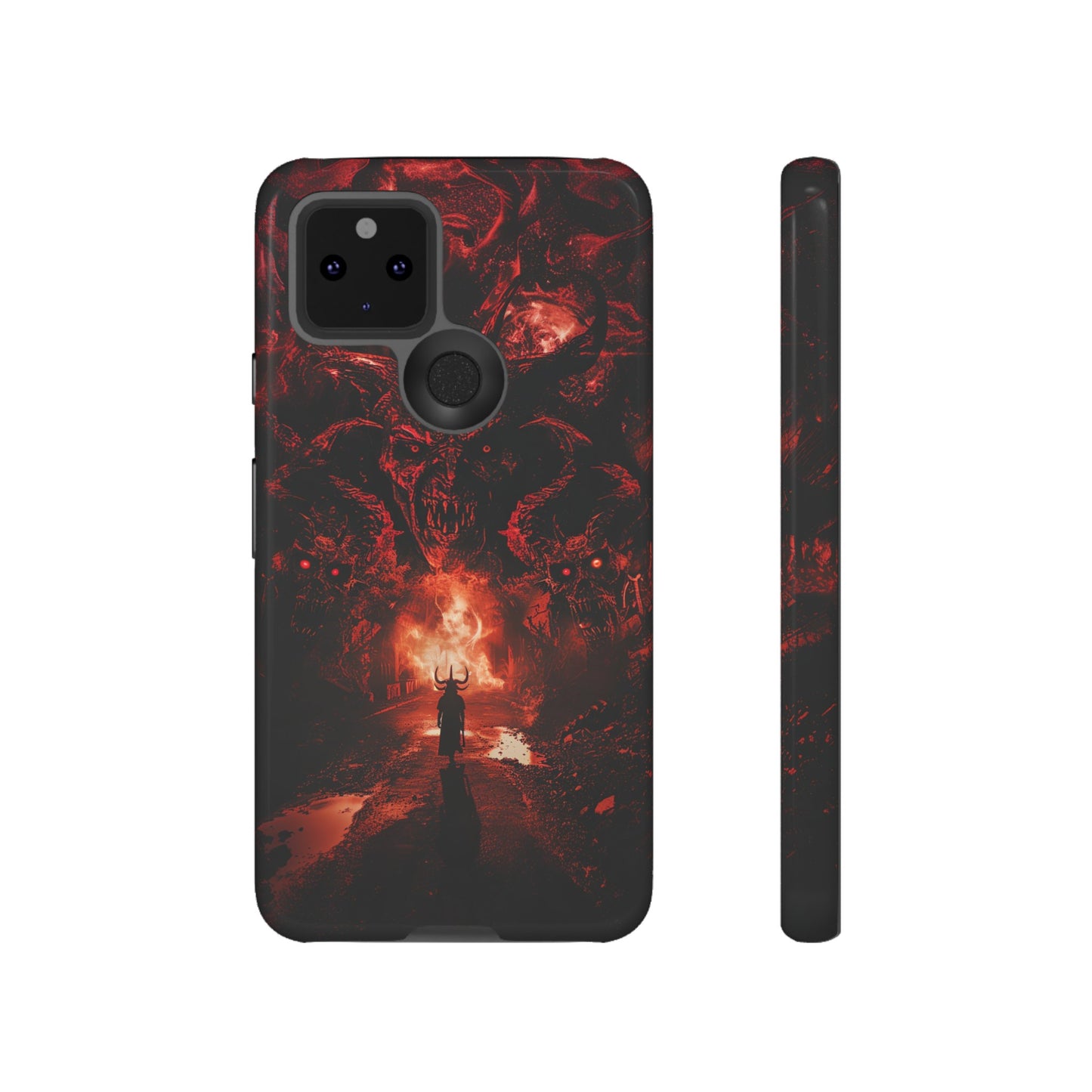 The Road to Hell Phone Case – Gothic Demon and Devil Design for iPhone, Samsung Galaxy, and Google Pixel Devices