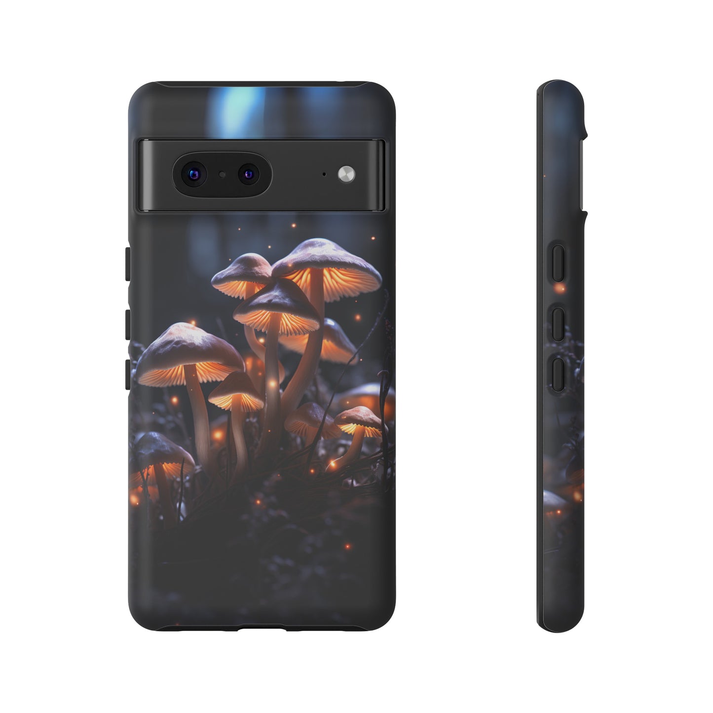 Glowing Mushrooms at Night Phone Case – Enchanting Fantasy Forest Design for iPhone, Samsung Galaxy, and Google Pixel Devices