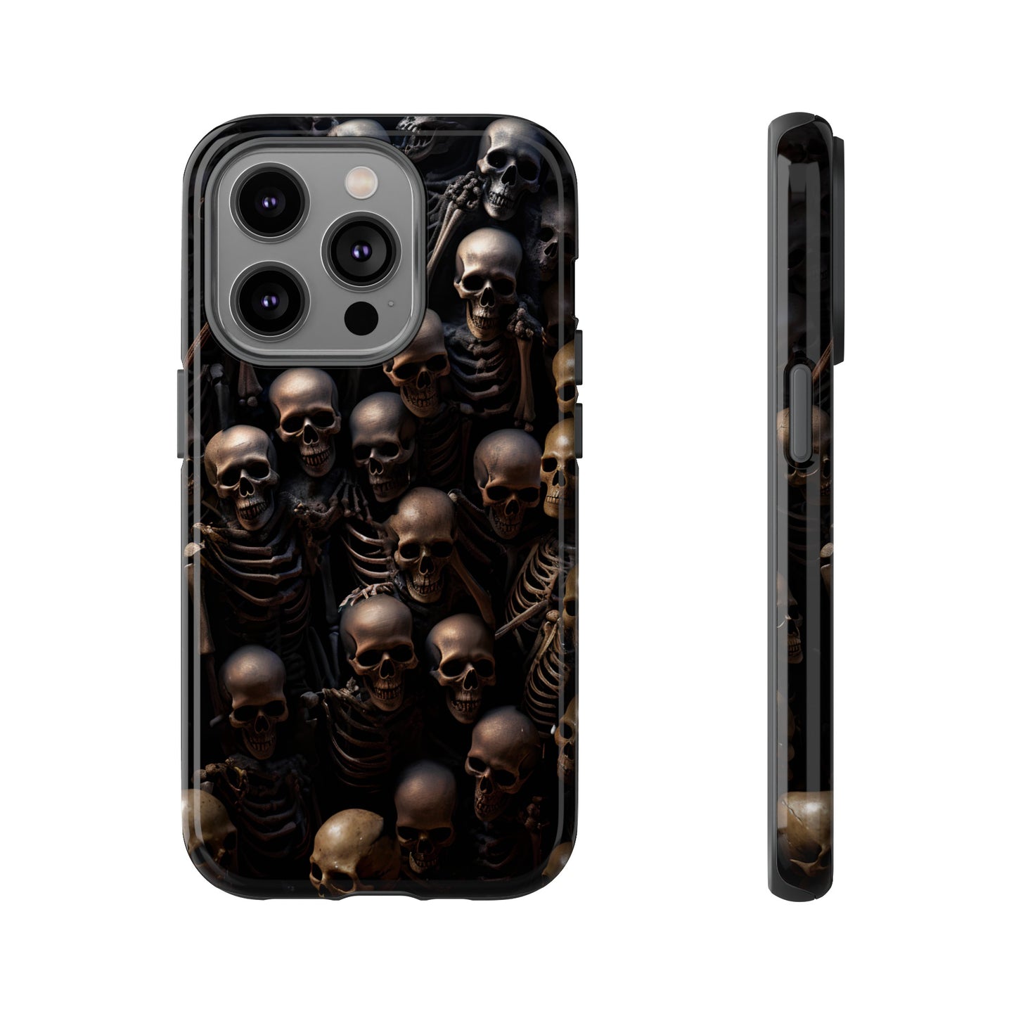 Skeletal Grave Phone Case – Halloween Horror Skeleton Design for iPhone, Samsung Galaxy, and Google Pixel Devices