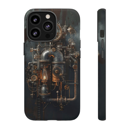 Steampunk Machine #2 Phone Case - Intricate Industrial Design for iPhone, Samsung Galaxy, Google Pixel Devices, Victorian Design Gears