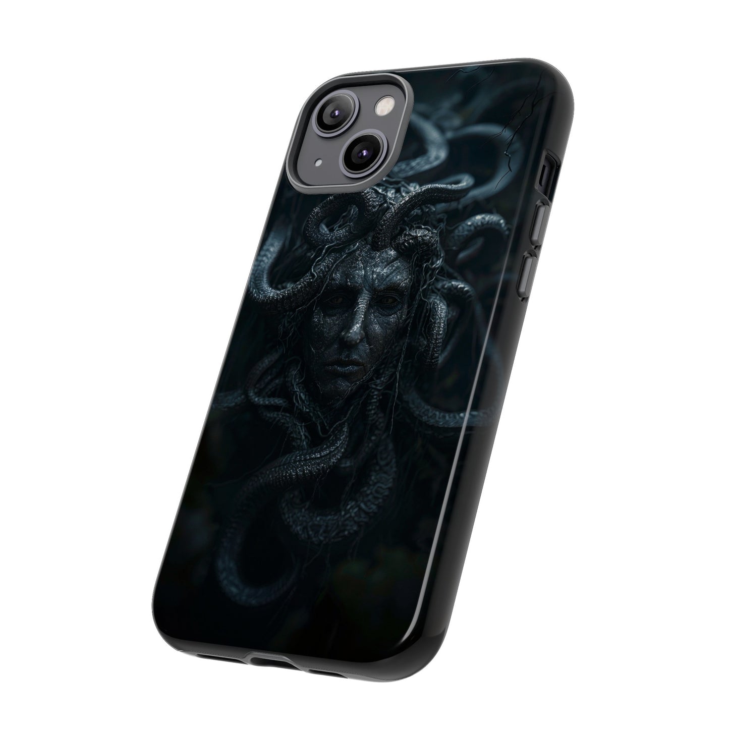 Medusa's Gaze Phone Case - Dark Mythological Design for iPhone and Samsung Galaxy Devices