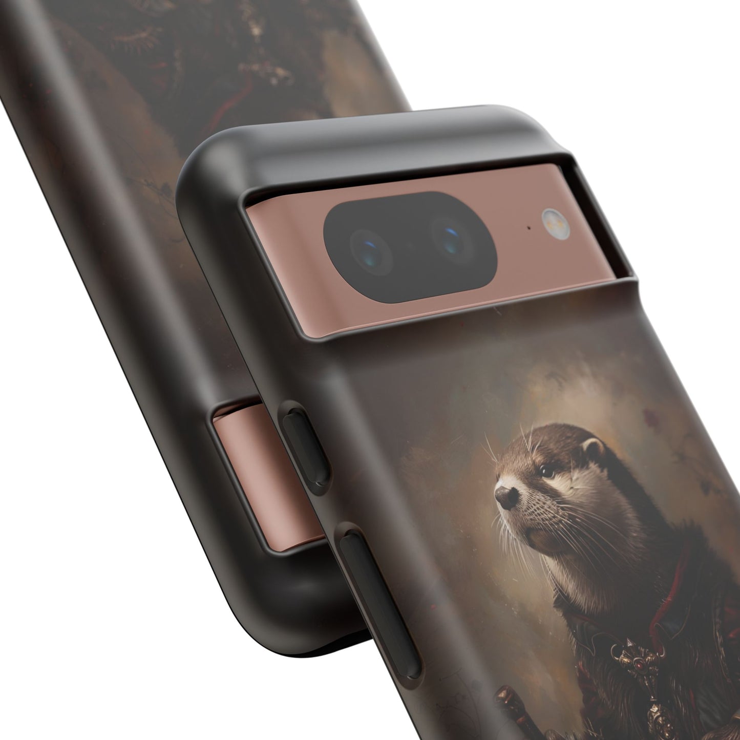 Noble Otter King Phone Case - Vintage Gothic Animal Art Design for iPhone, Samsung Galaxy, and Google Pixel Devices