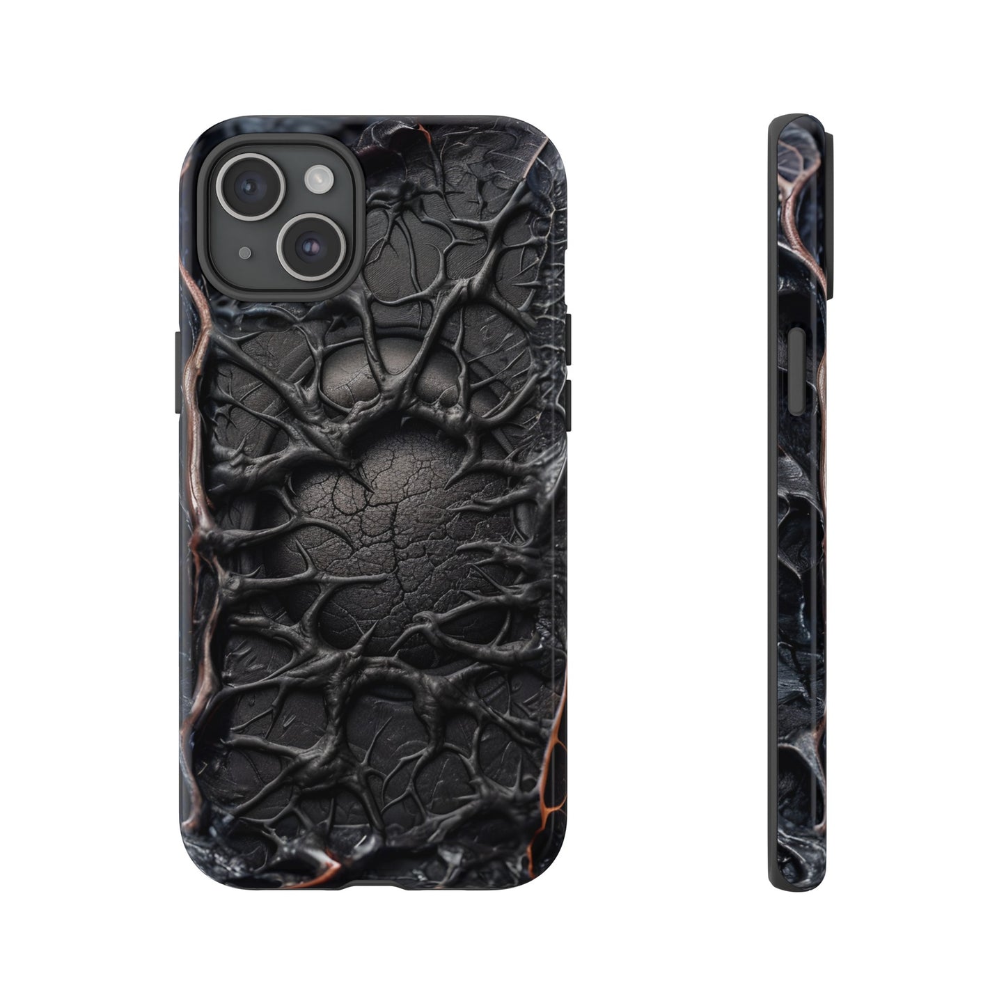 Black Veins Tough Phone Case – Lovecraftian Horror Design for iPhone, Samsung Galaxy, and Google Pixel Devices