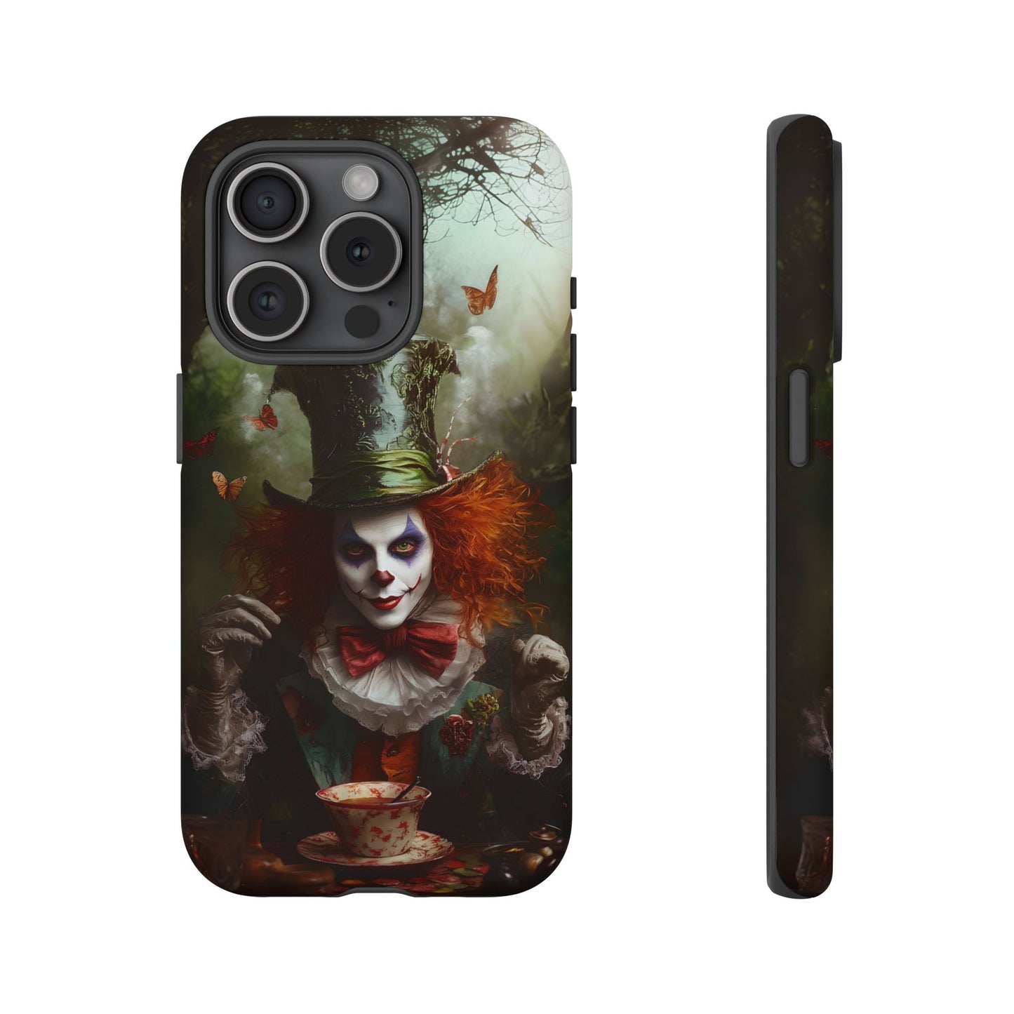 Mad Hatter Gothic Fantasy Phone Case - Dark Wonderland Design for iPhone, Samsung Galaxy, and Google Pixel Devices