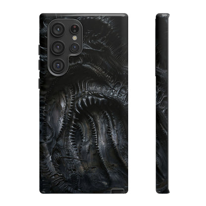 Surreal Biomechanical Phone Case - Gothic Sci-Fi Art for iPhone, Samsung Galaxy, and Google Pixel Devices