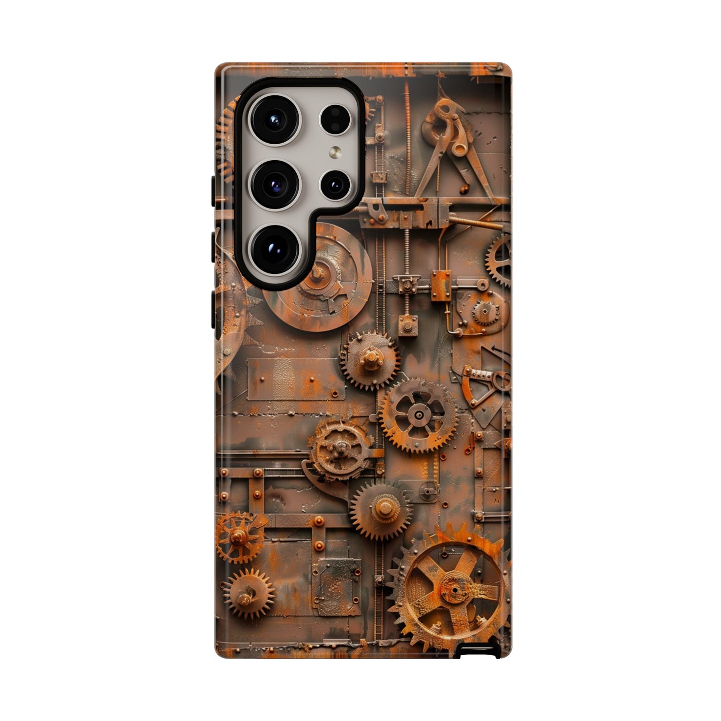 Rusted Steampunk Gearworks Phone Case for iPhone, Samsung Galaxy, and Google Pixel Devices