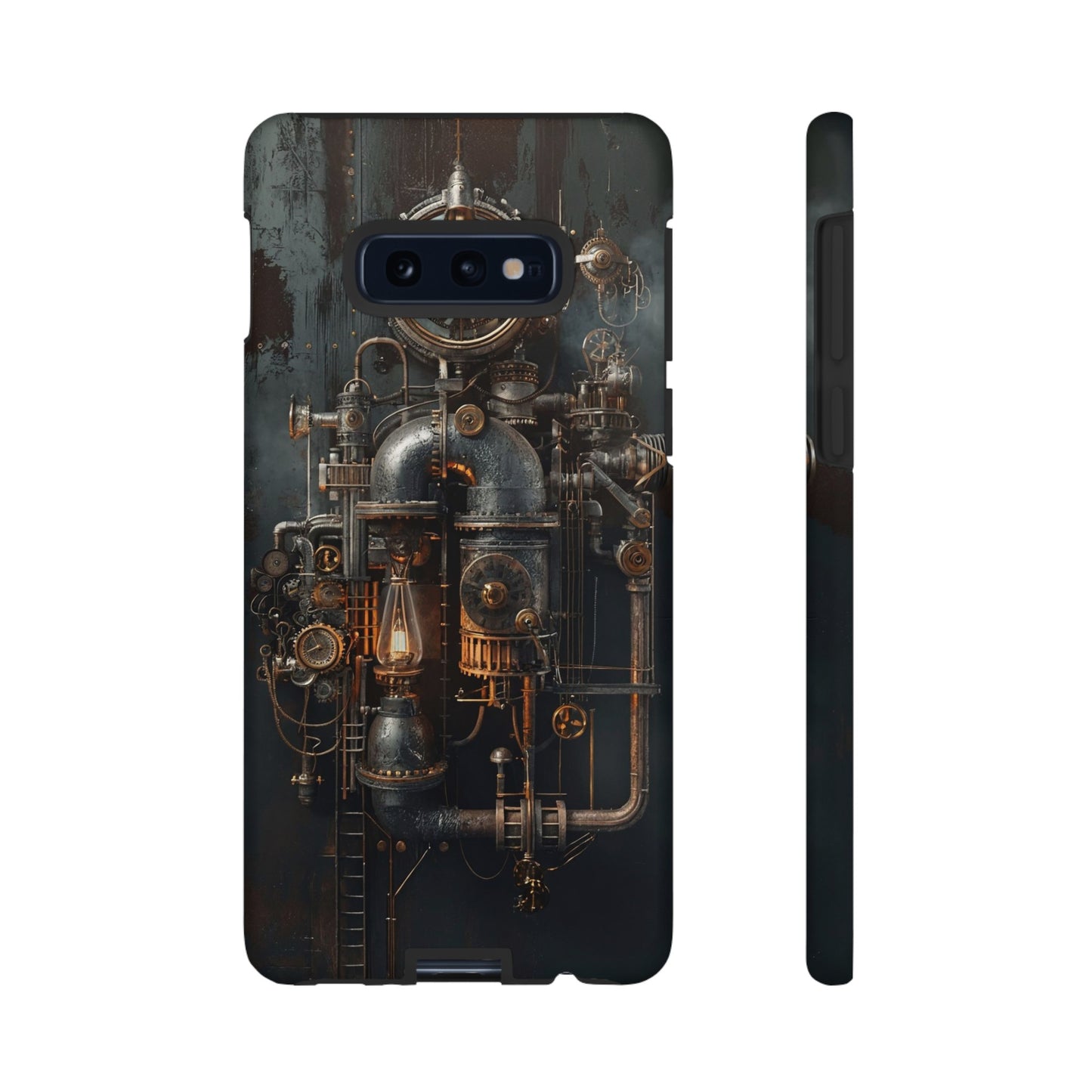 Steampunk Machine #2 Phone Case - Intricate Industrial Design for iPhone, Samsung Galaxy, Google Pixel Devices, Victorian Design Gears