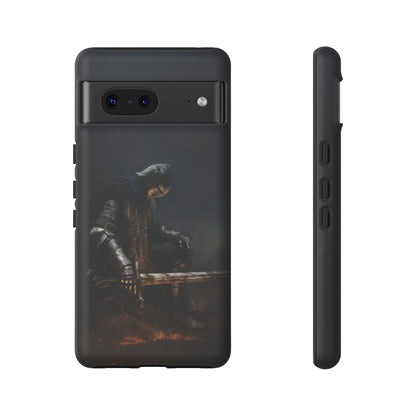 Dark Knight of the Abyss Phone Case - iPhone, Samsung Galaxy, Google Pixel - Epic Medieval Warrior Art, Protective Case, Fantasy Art