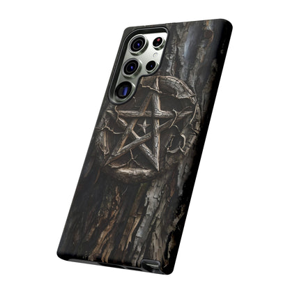 Pentacle Tree Phone Case – Wiccan Nature Magic Design for iPhone, Samsung Galaxy, and Google Pixel Devices