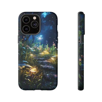 Fireflies in the Forest Tough Phone Case – Enchanting Summer Night Design for iPhone, Samsung Galaxy, and Google Pixel Devices