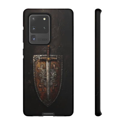 Medieval Sword and Shield Phone Case - For iPhone, Samsung Galaxy, and Google Pixel Devices