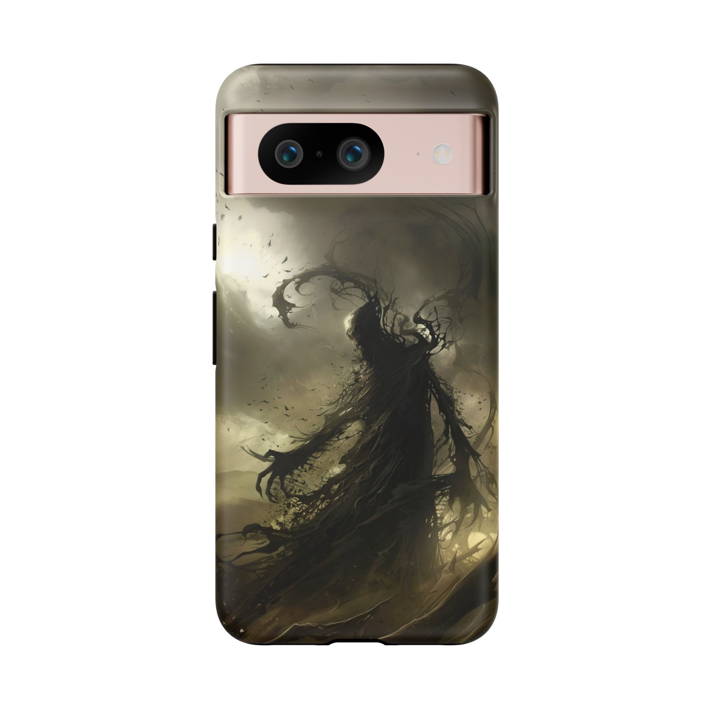 Dark Spirit Phone Case – Grim Reaper Haunting Design for iPhone, Samsung Galaxy, and Google Pixel Devices