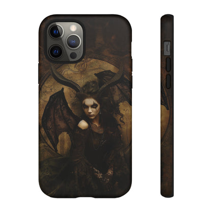 Demon Lilith Gothic Phone Case for iPhone, Samsung Galaxy, Google Pixel - Dark Fantasy Art