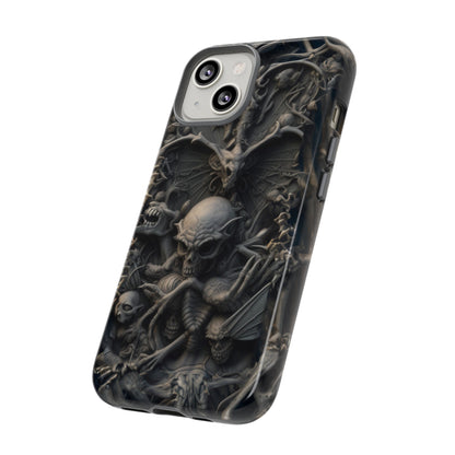 Those Who Dwell Below #1 Phone Case – Intricate Gothic Skeleton Design for iPhone, Samsung Galaxy, Google Pixel Devices