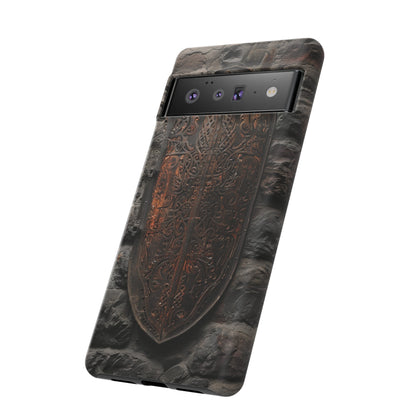 Medieval Shield Phone Case - Ornate Ancient Armor Design for iPhone and Samsung Galaxy Devices