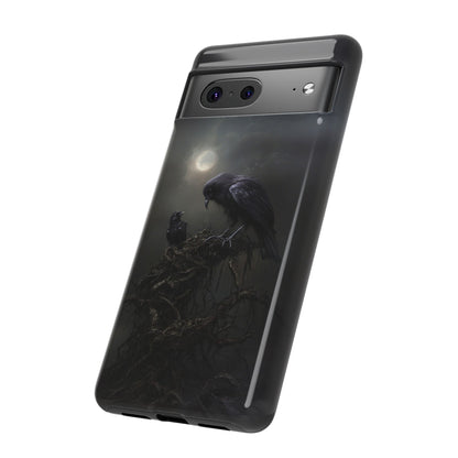 Gothic Raven Phone Case - Dark Crow Art for iPhone, Samsung Galaxy, and Google Pixel Devices